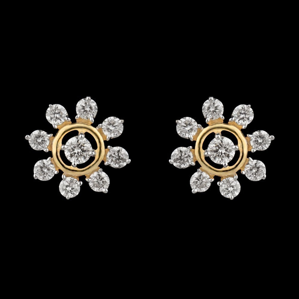 14K Yellow Gold Diamond Earrings - 0.29ct SI-IJ