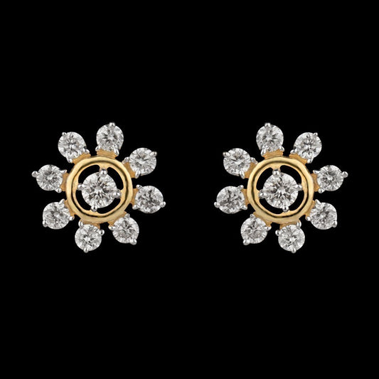 14K Yellow Gold Diamond Earrings - 0.29ct SI-IJ
