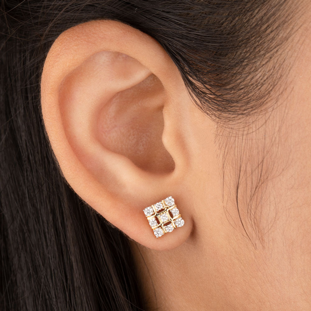 14K Rose Gold Diamond Earrings - 0.43ct VS-IJ