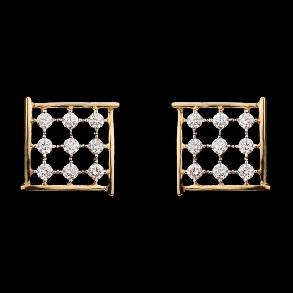 14K Yellow Gold Diamond Earrings - 0.26ct SI-GH
