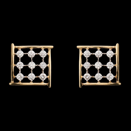 14K Yellow Gold Diamond Earrings - 0.26ct SI-GH
