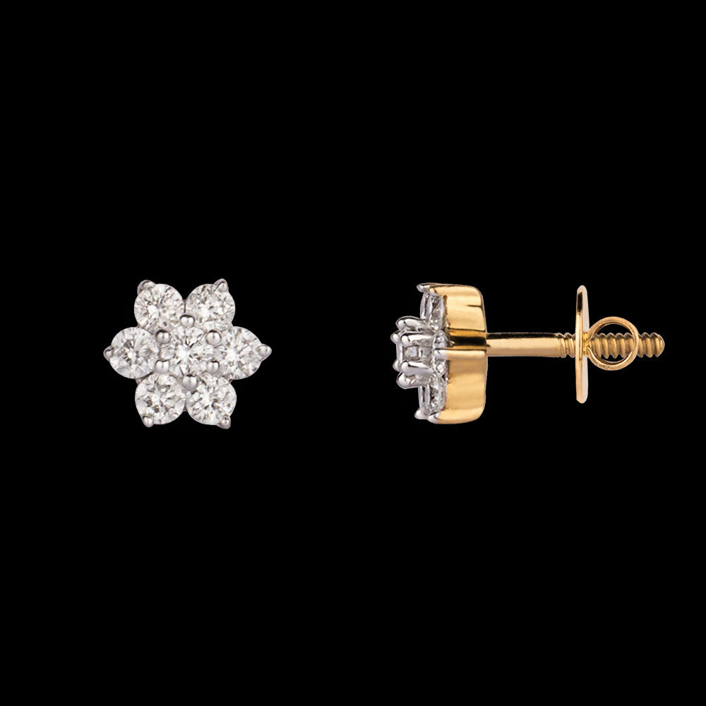 14K Rose Gold Diamond Earrings - 0.29ct SI-GH