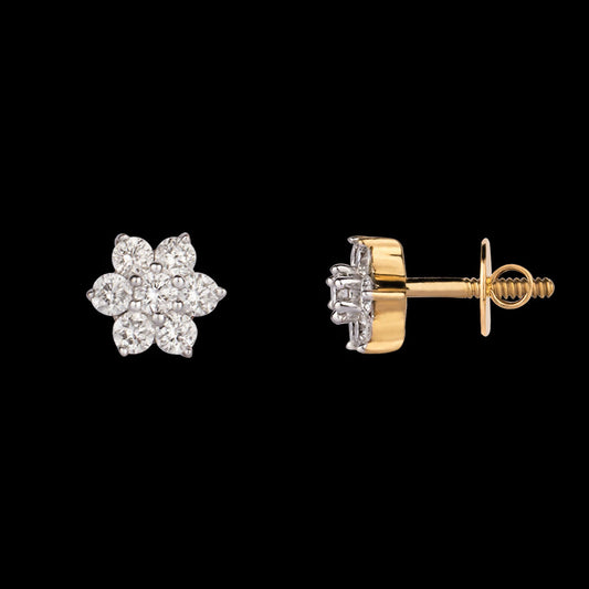 14K Rose Gold Diamond Earrings - 0.29ct SI-GH