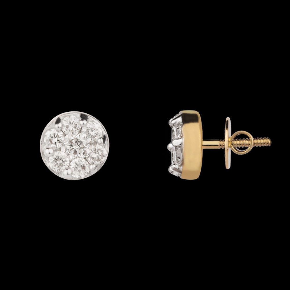 14K Yellow Gold Diamond Earrings - 0.13ct SI-IJ