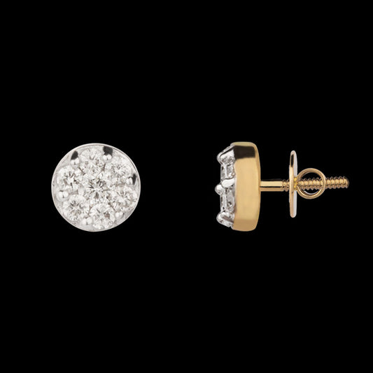 14K Yellow Gold Diamond Earrings - 0.13ct SI-IJ