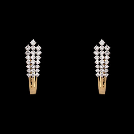 14K Rose Gold Diamond Earrings - 0.67ct SI-HI