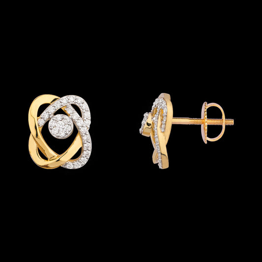 14K Rose Gold Diamond Earrings - 0.52ct VS-SI-GH