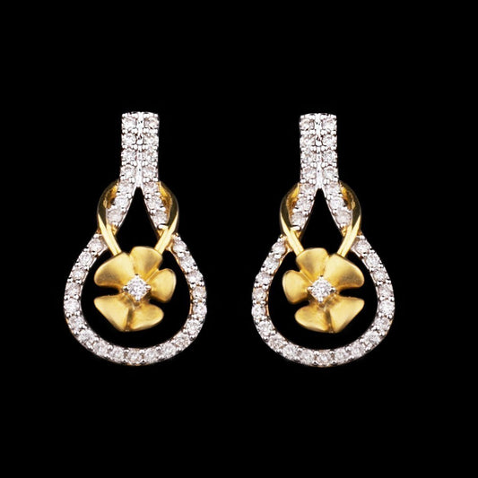 14K Yellow Gold Diamond Earrings - 0.29ct SI-IJ