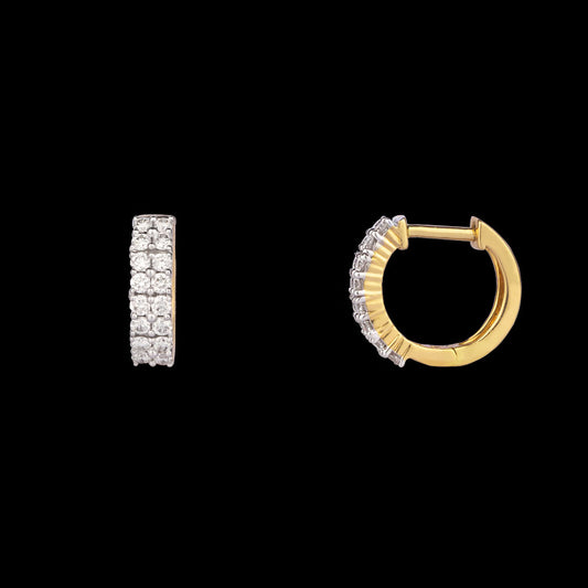 14K Rose Gold Diamond Earrings - 0.6ct SI-GH