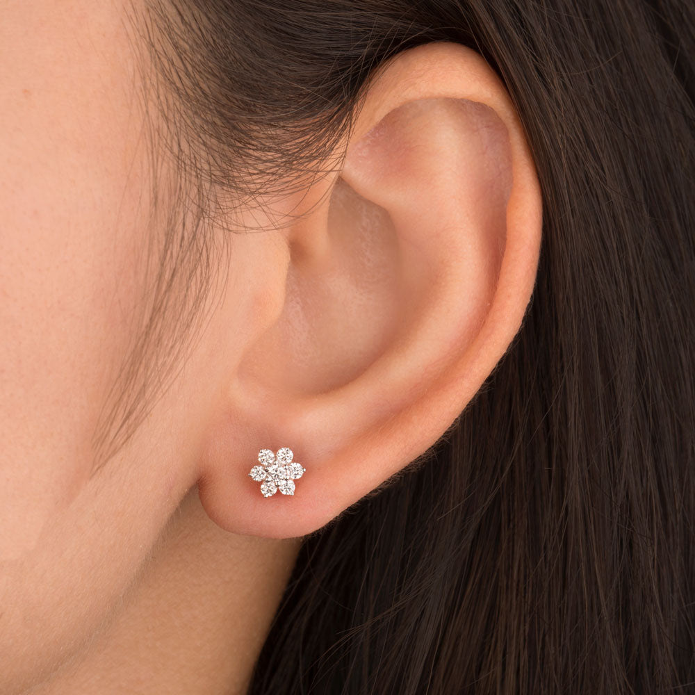 18K Yellow Gold Diamond Earrings - 0.383ct VVS-VS-GH