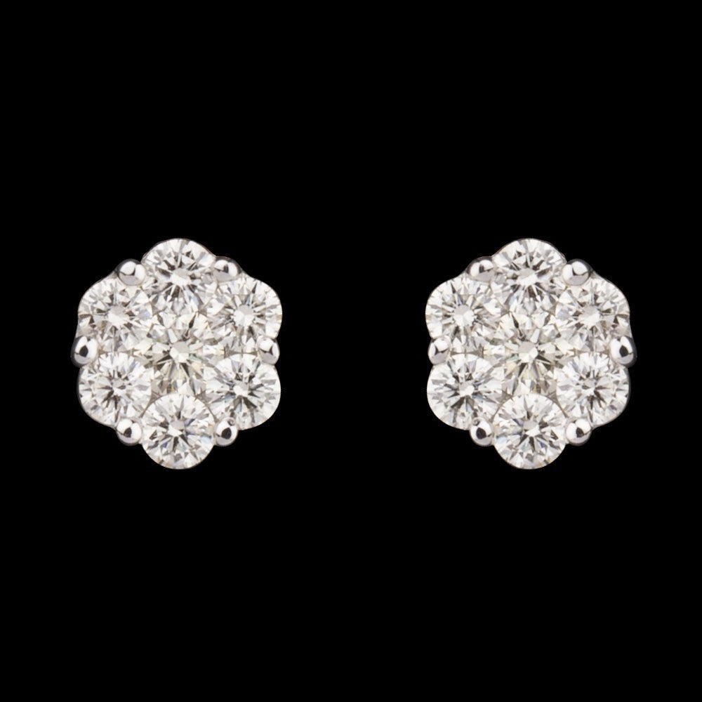 14K Rose Gold Diamond Earrings - 0.46ct VVS-VS-GH