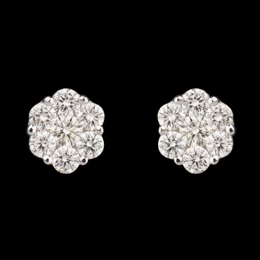 14K Rose Gold Diamond Earrings - 0.46ct VVS-VS-GH