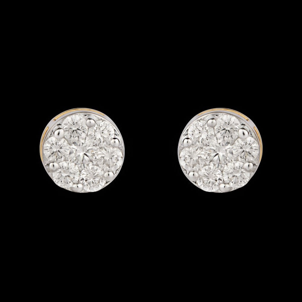 14K Rose Gold Diamond Earrings - 0.34ct SI-GH