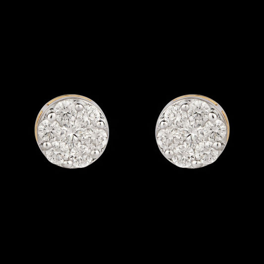 14K Rose Gold Diamond Earrings - 0.34ct SI-GH
