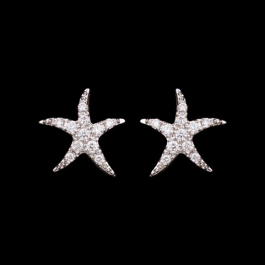 18K Yellow Gold Diamond Earrings - 0.16ct VS-GH