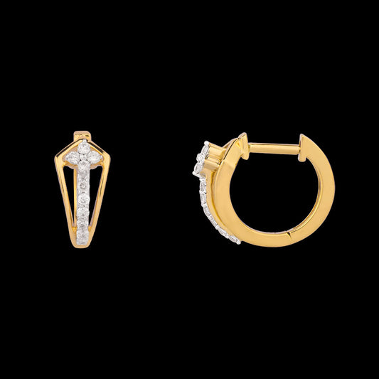 14K Rose Gold Diamond Earrings - 0.209ct SI-HI