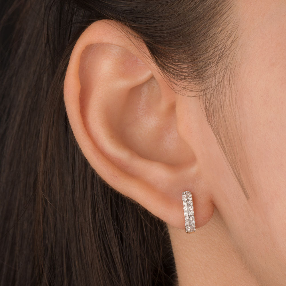 18K Yellow Gold Diamond Earrings - 0.267ct VVS-VS-IJ