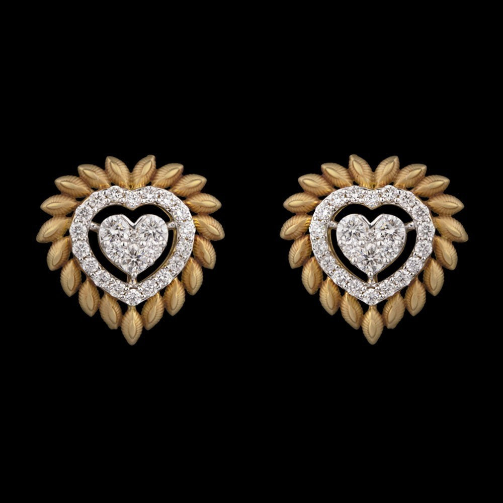 14K Yellow Gold Diamond Earrings - 0.86ct VVS-VS-GH