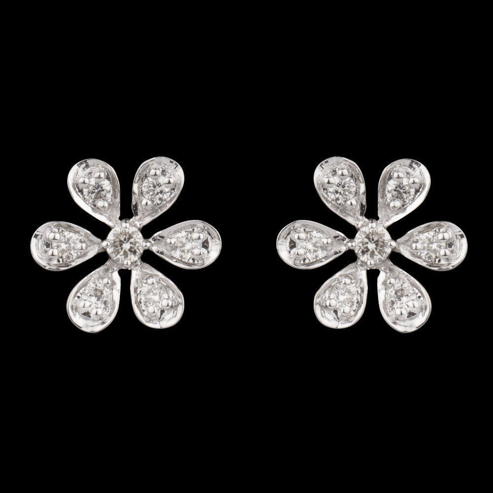 14K Yellow Gold Diamond Earrings - 0.16ct SI-IJ