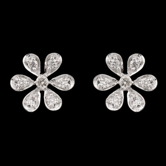 14K Yellow Gold Diamond Earrings - 0.16ct SI-IJ