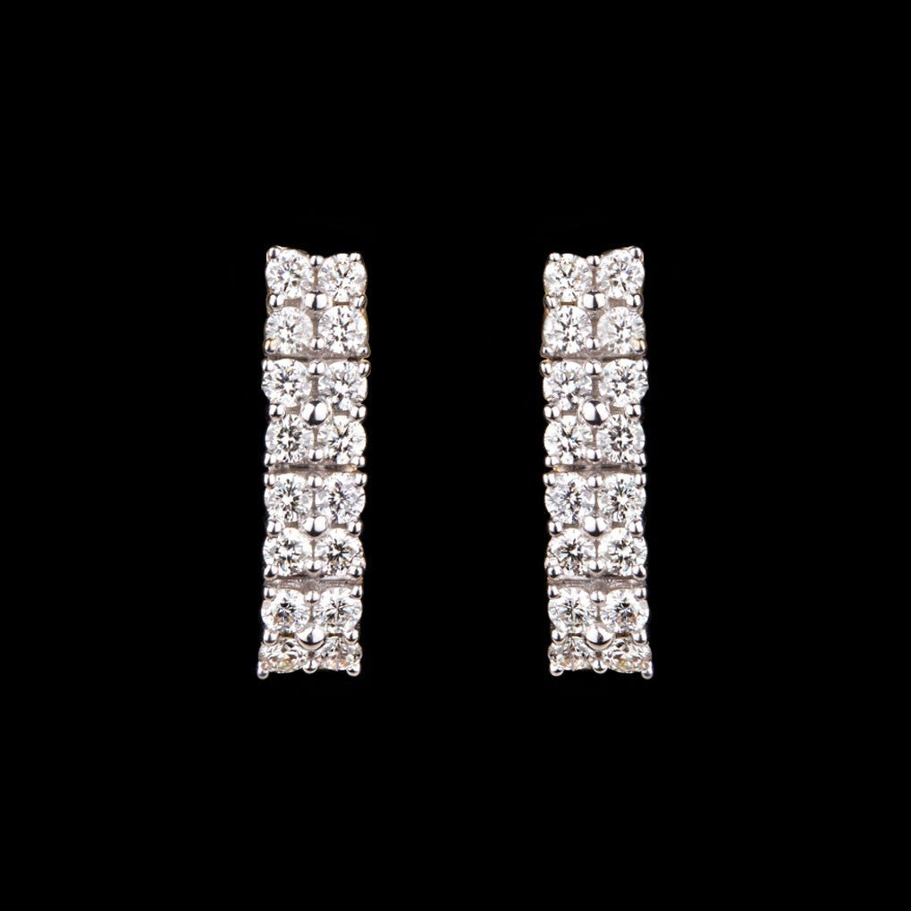 14K Yellow Gold Diamond Earrings - 0.12ct SI-IJ