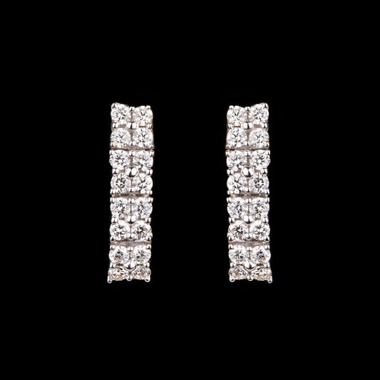 14K Yellow Gold Diamond Earrings - 0.12ct SI-IJ