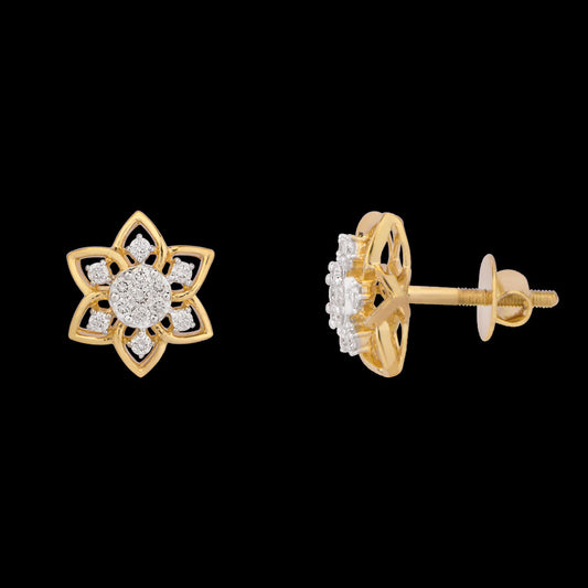 14K Rose Gold Diamond Earrings - 0.43ct VS-GH