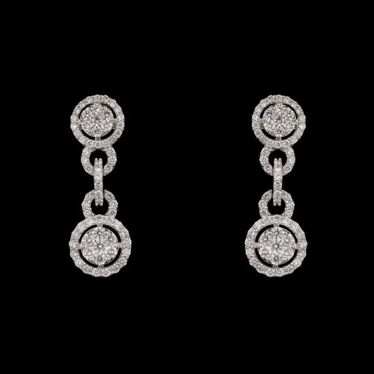 14K Yellow Gold Diamond Earrings - 1.19ct VVS-VS-GH