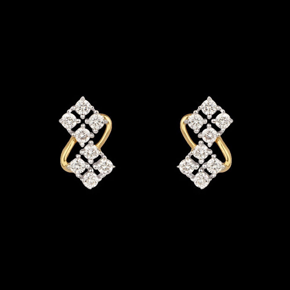 14K Rose Gold Diamond Earrings - 0.26ct VS-SI-GH