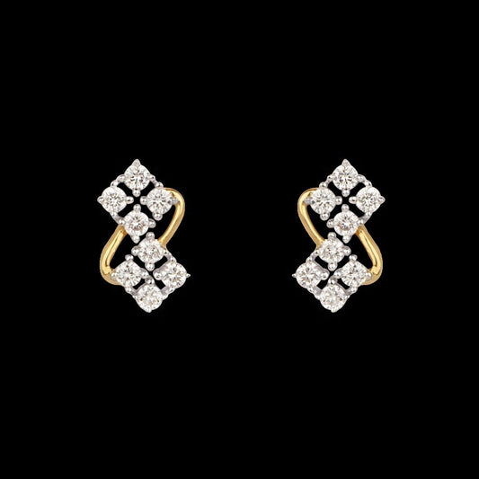 14K Rose Gold Diamond Earrings - 0.26ct VS-SI-GH