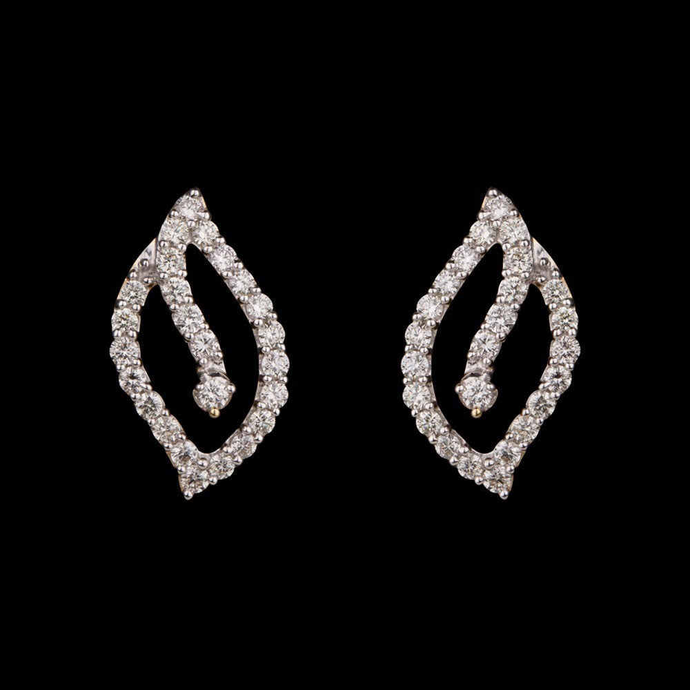 14K Yellow Gold Diamond Earrings - 0.76ct SI-IJ