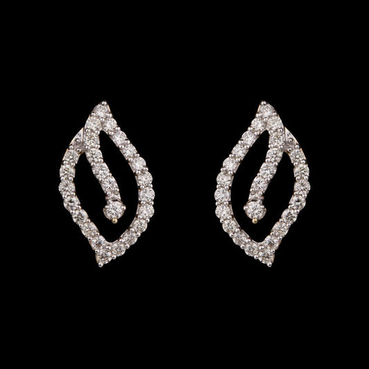 14K Yellow Gold Diamond Earrings - 0.76ct SI-IJ