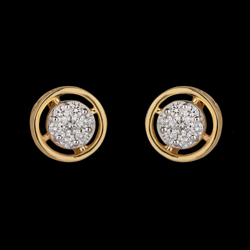 14K Yellow Gold Diamond Earrings - 0.31ct VVS-VS-HI
