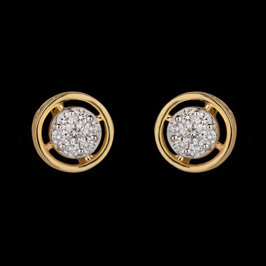 14K Yellow Gold Diamond Earrings - 0.31ct VVS-VS-HI