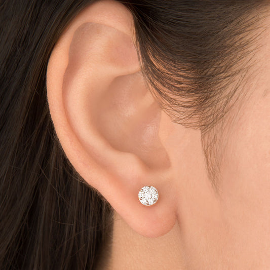 14K Yellow Gold Diamond Earrings - 0.28ct VVS-VS-HI