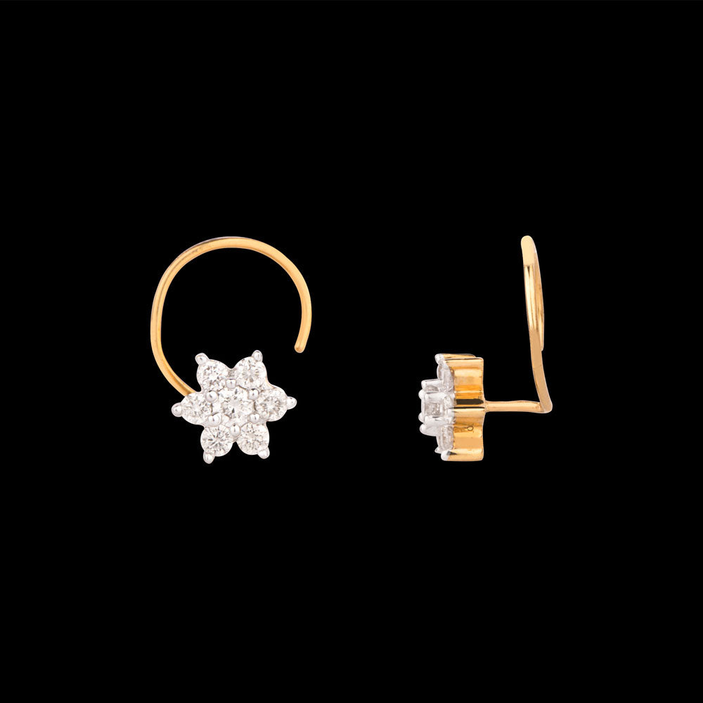 14K Yellow Gold Diamond Nosepin - 0.17ct SI-IJ