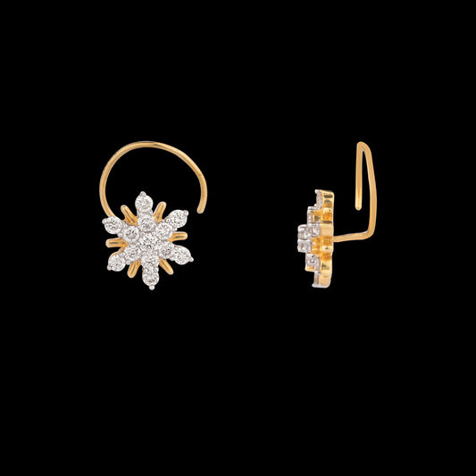 14K Yellow Gold Diamond Nosepin - 0.26ct SI-IJ