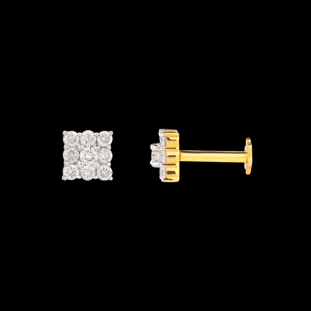 14K Yellow Gold Diamond Nosepin - 0.2ct SI-IJ