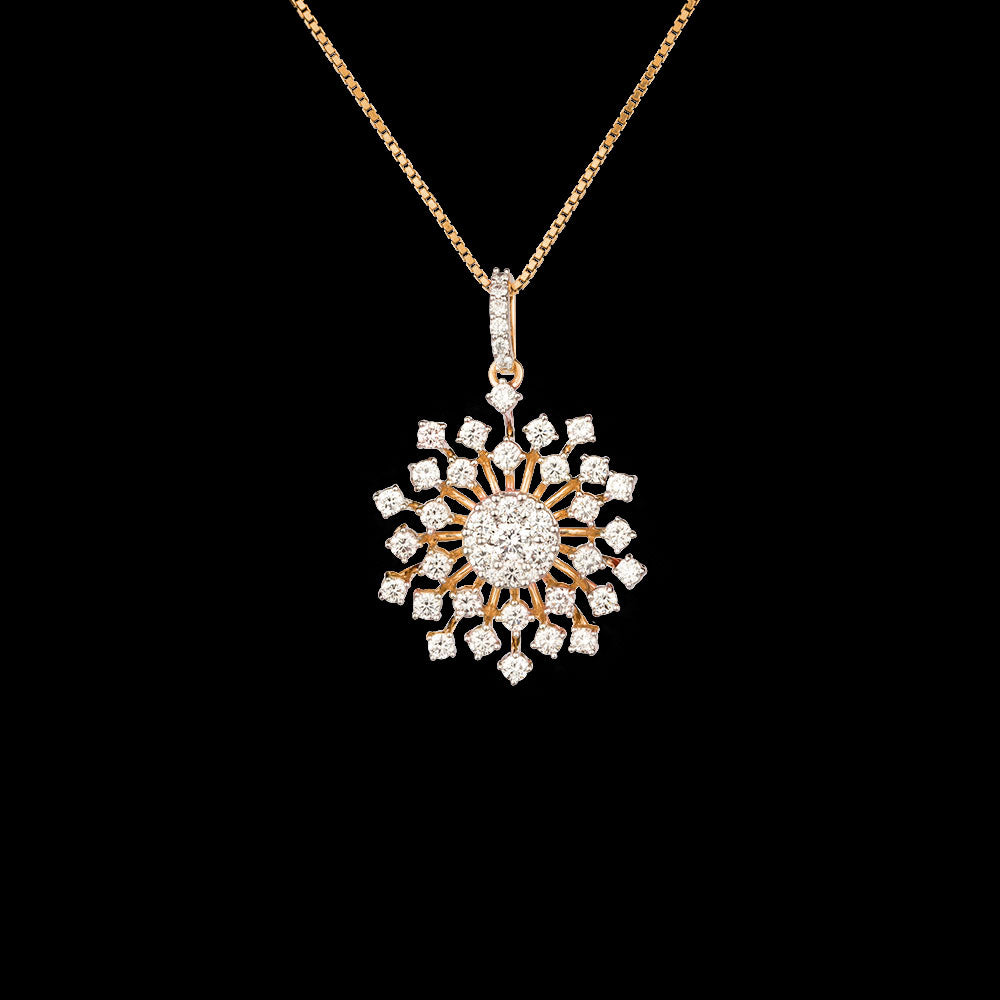 14K Yellow Gold Diamond Pendant - 1.81ct SI-IJ