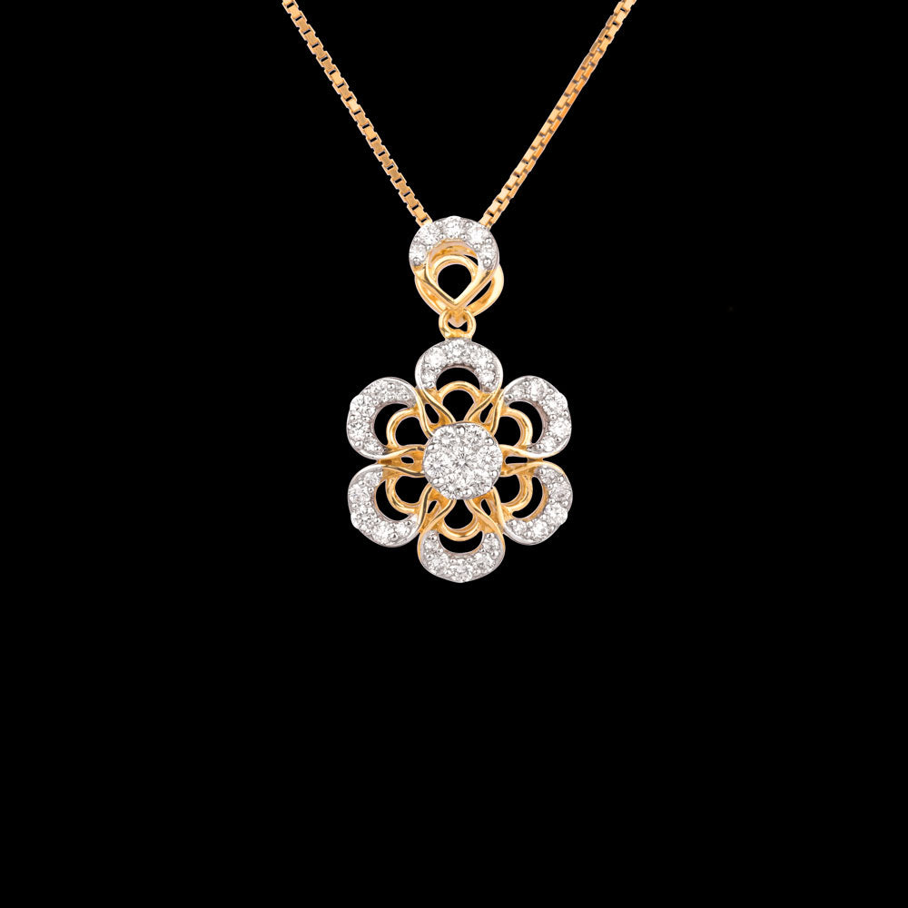 14K Rose Gold Diamond Pendant - 0.55ct VVS-VS-GH