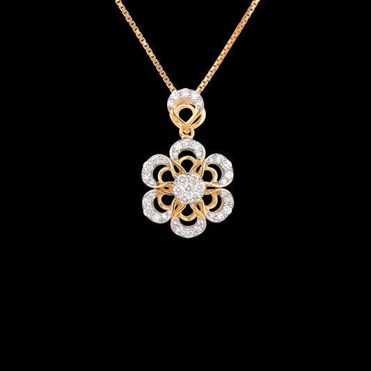 14K Rose Gold Diamond Pendant - 0.55ct VVS-VS-GH