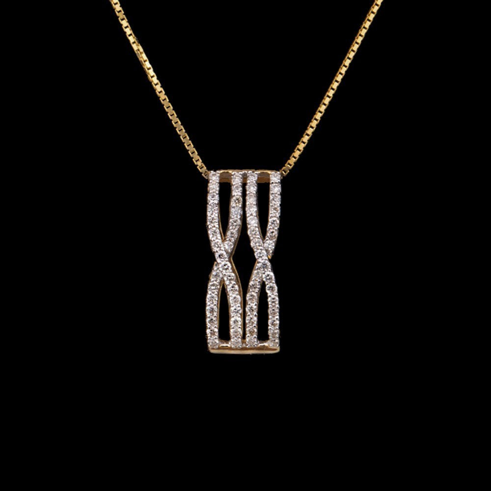 14K Yellow Gold Diamond Pendant - 0.31ct SI-IJ