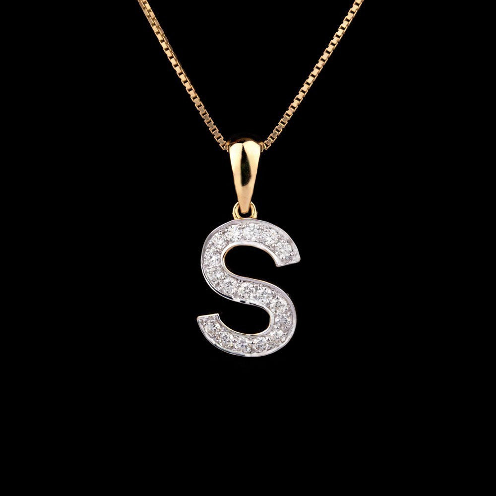 14K Yellow Gold Diamond Pendant - 0.49ct SI-IJ
