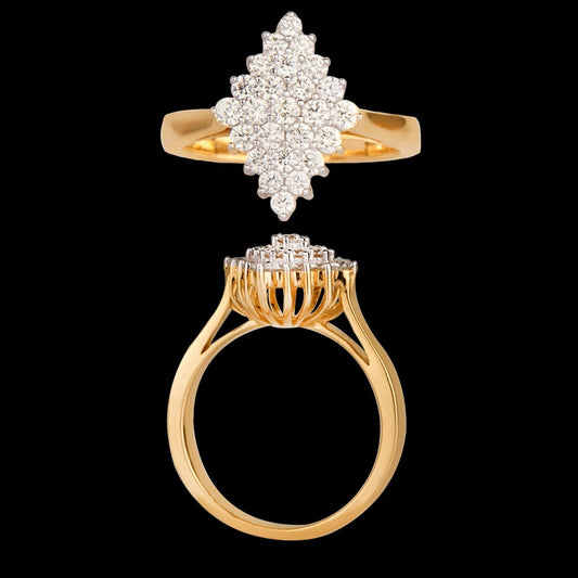 14K Yellow Gold Diamond Ring - 0.73ct VS-IJ