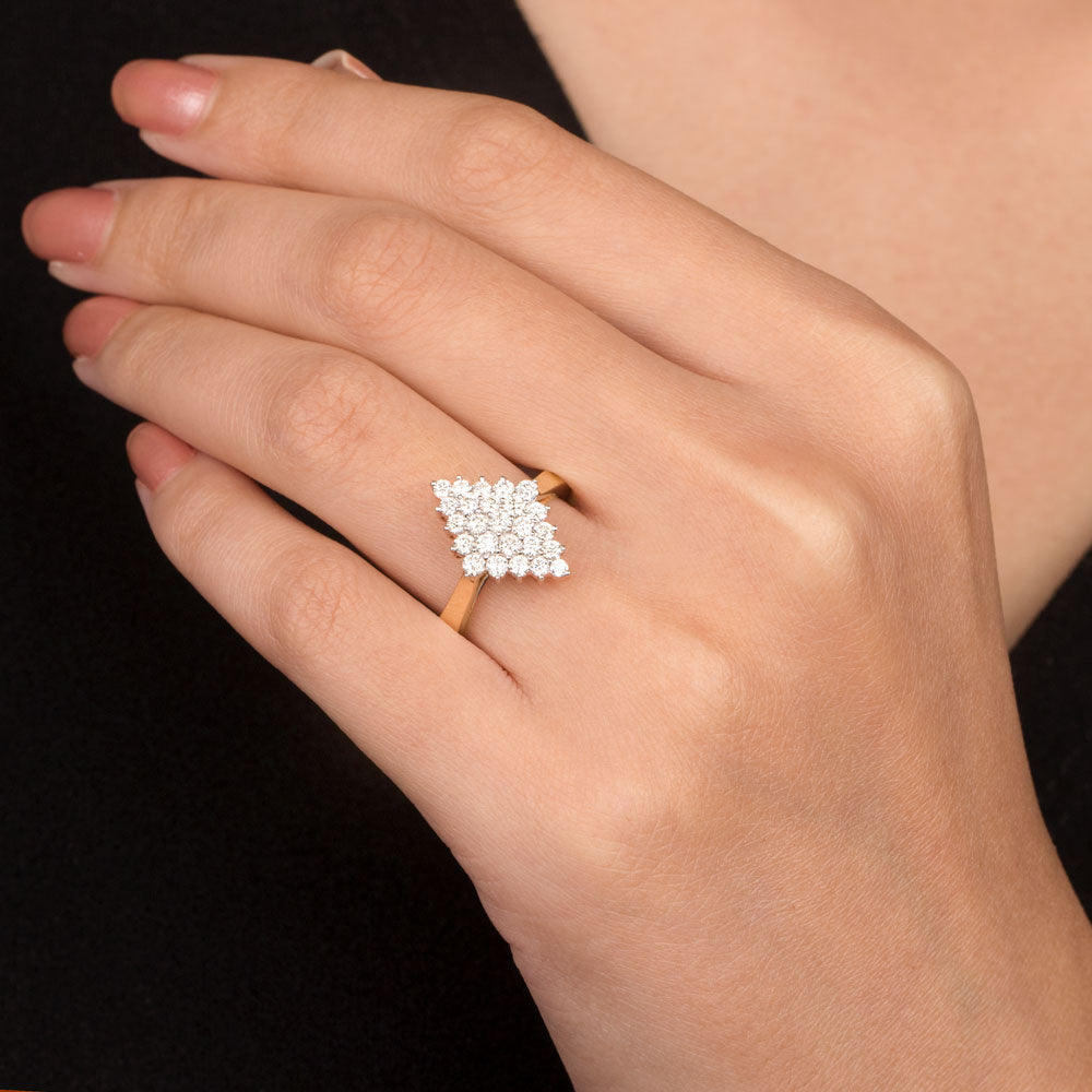 14K Yellow Gold Diamond Ring - 0.73ct VS-IJ