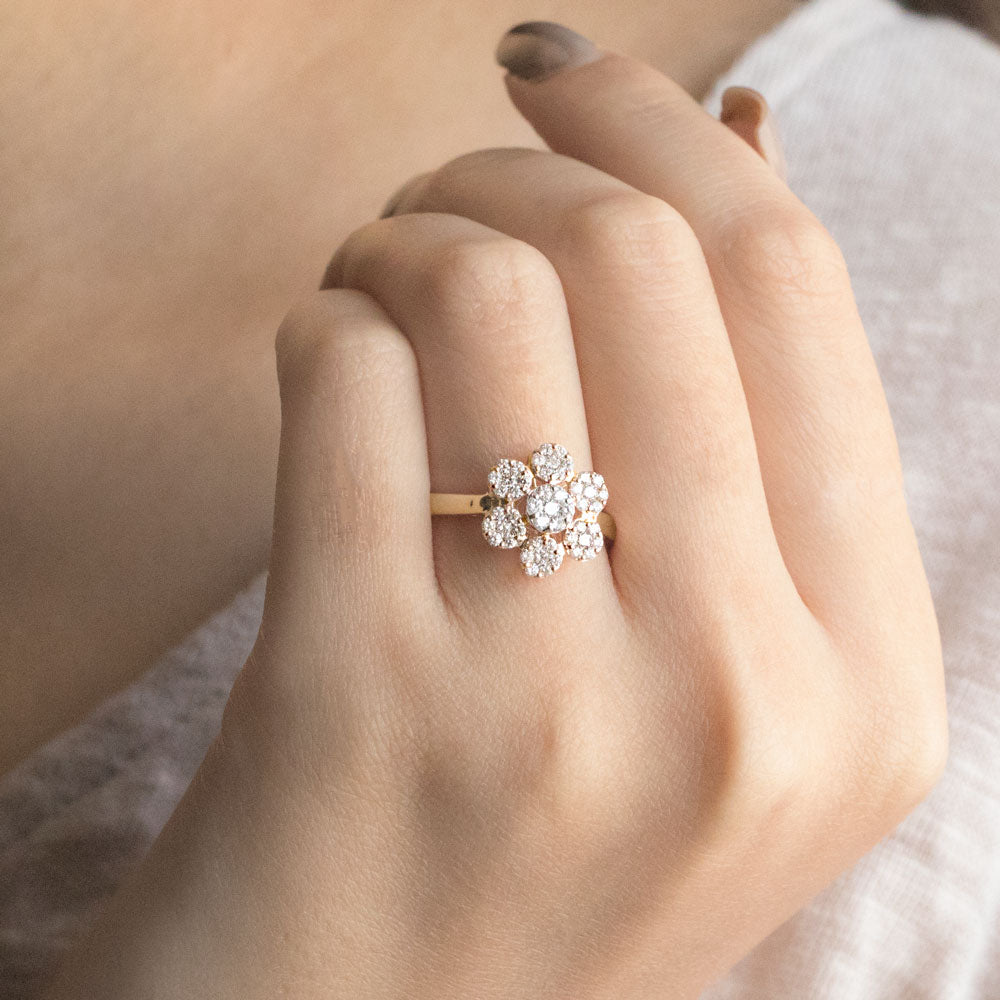 18K Yellow Gold Diamond Ring - 0.53ct VS-FG