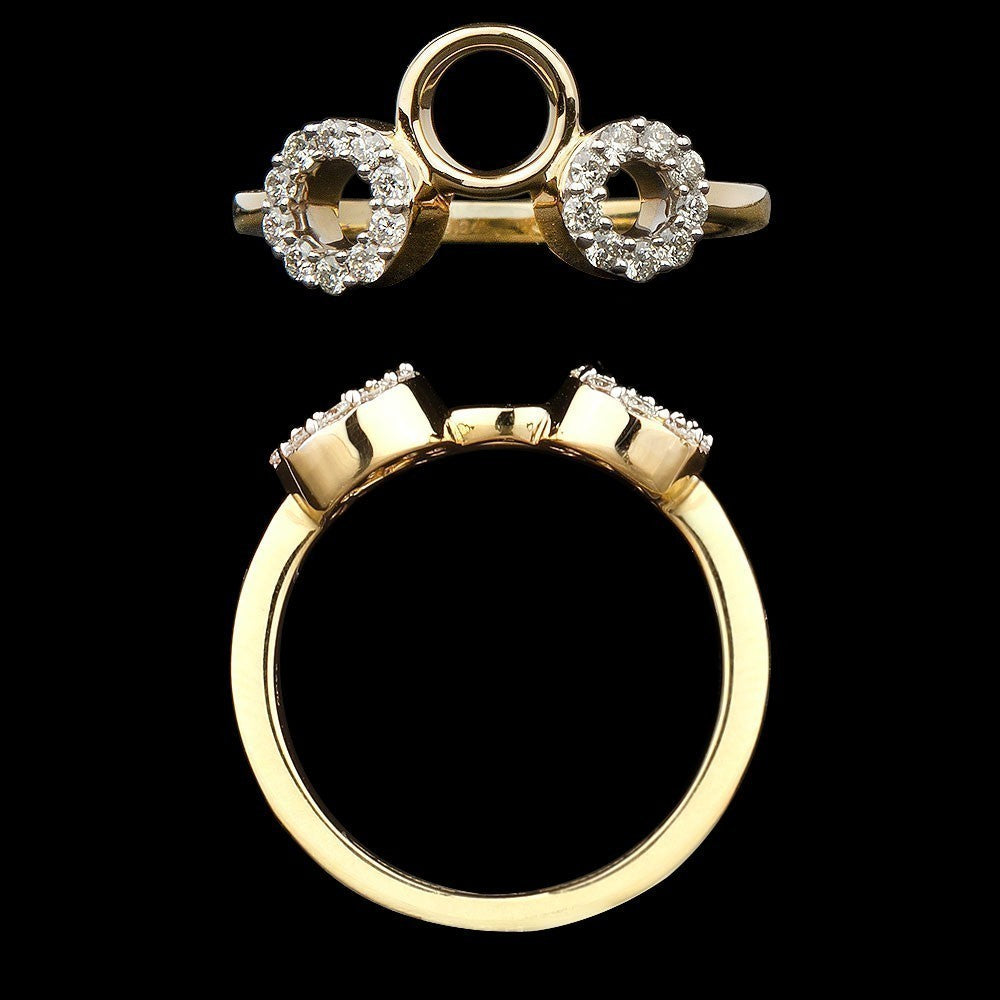 14K Yellow Gold Diamond Ring - 0.22ct SI-GH