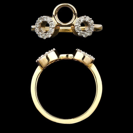14K Yellow Gold Diamond Ring - 0.22ct SI-GH