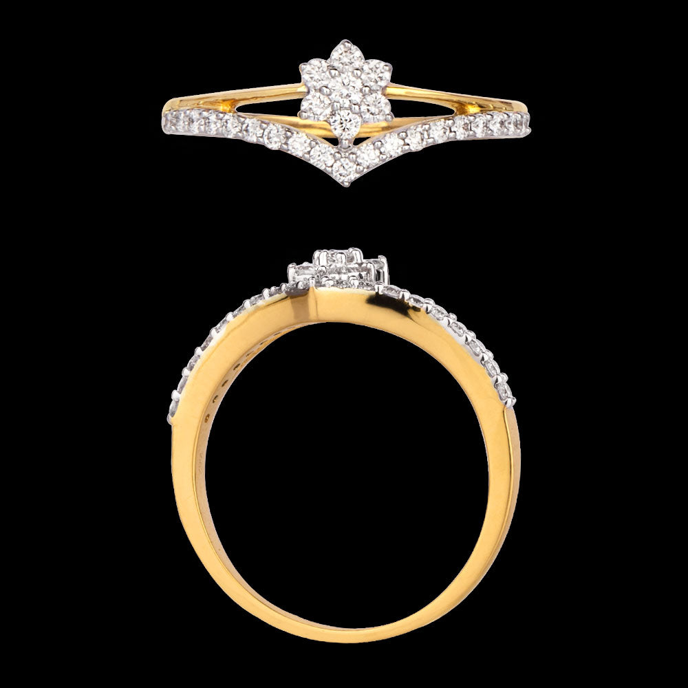 18K Rose Gold Diamond Ring - 0.256ct VS-SI-FG