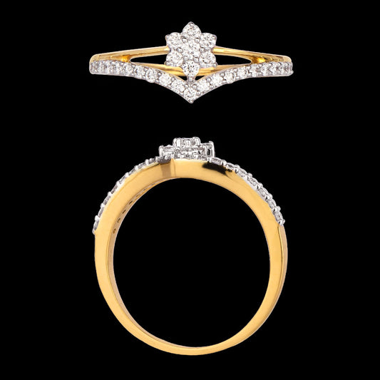 18K Rose Gold Diamond Ring - 0.256ct VS-SI-FG